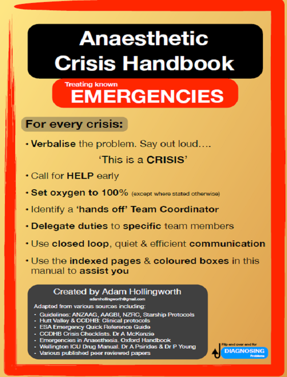 Anaesthetic Crisis Handbook Image