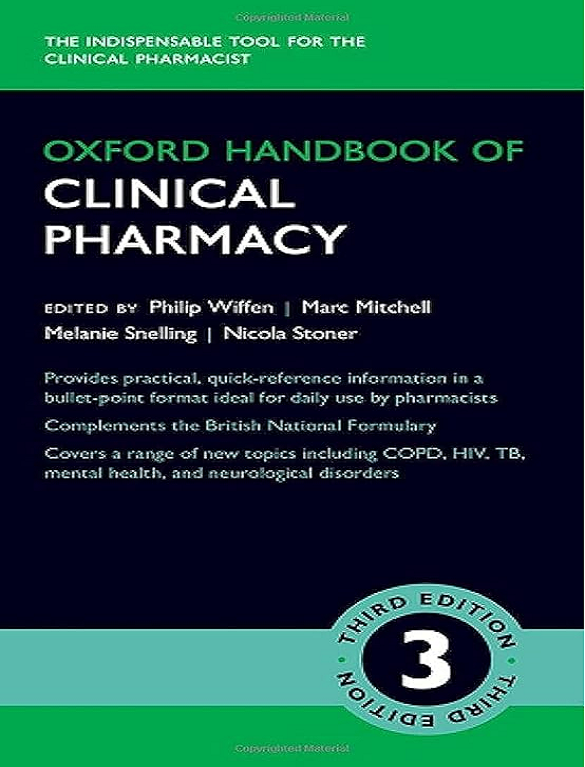 Oxford American handbook of clinical pharmacy